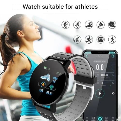 Bluetooth Smartwatch – Fitness Tracker with Heart Rate Monitor, Sleep Tracking, and Notifications