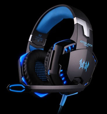 Wired Gaming Headset with Surround Sound, Deep Bass, and Noise-Canceling Microphone—Stereo Headphones for PC, PS4, Xbox, and More