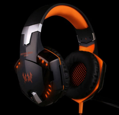 Wired Gaming Headset with Surround Sound, Deep Bass, and Noise-Canceling Microphone—Stereo Headphones for PC, PS4, Xbox, and More