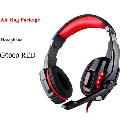 Wired Gaming Headset with Surround Sound, Deep Bass, and Noise-Canceling Microphone—Stereo Headphones for PC, PS4, Xbox, and More